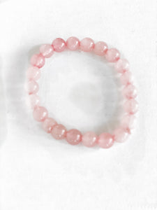 Quantum Reiki Infused Rose Quartz Energy Bracelet