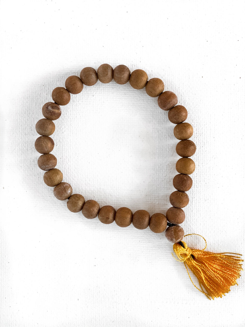 Sandalwood Bracelet With Tassel Quantum Reiki Infused