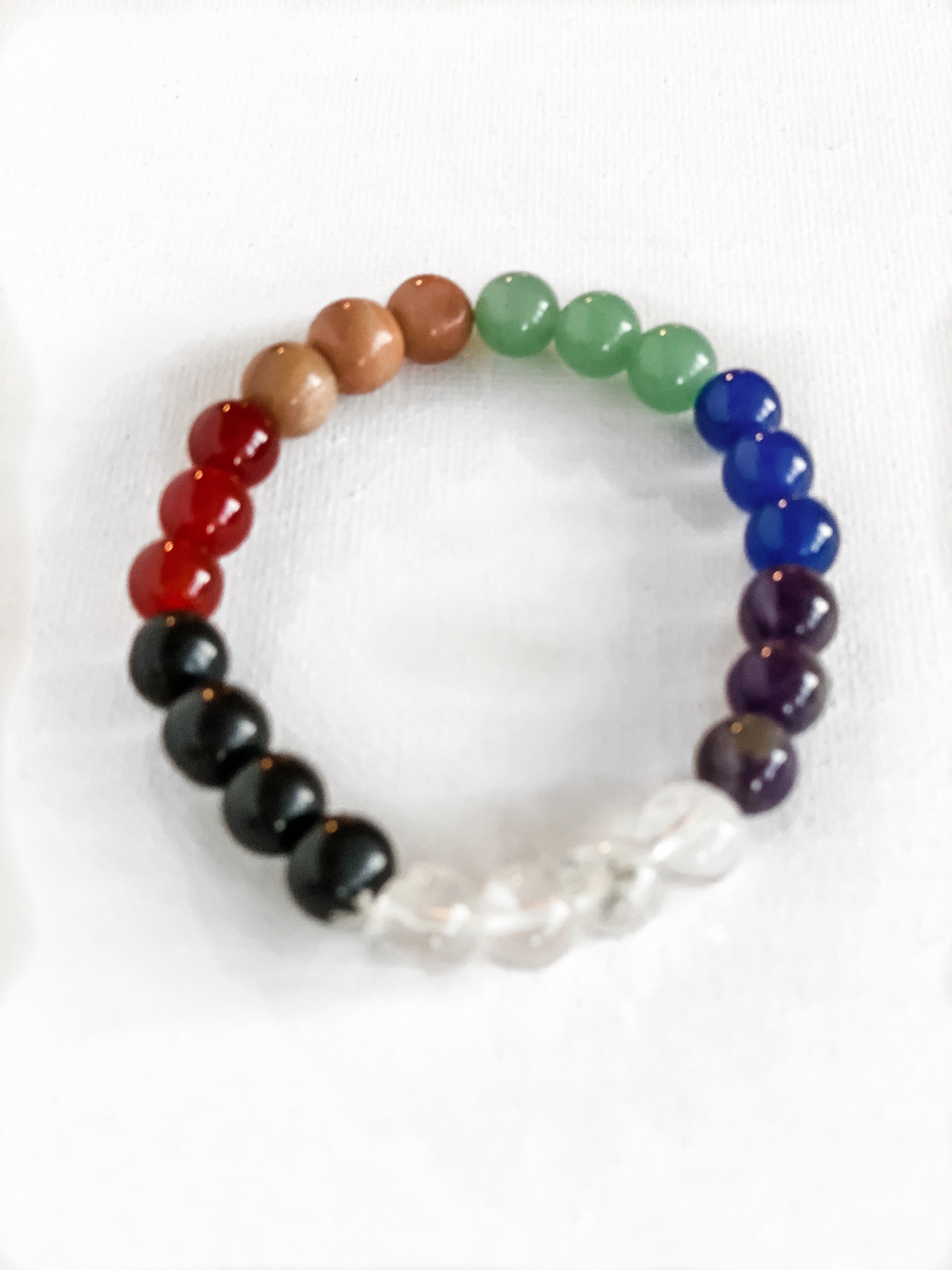 Quantum Reiki Infused 7 Chakra Balancing Bracelet